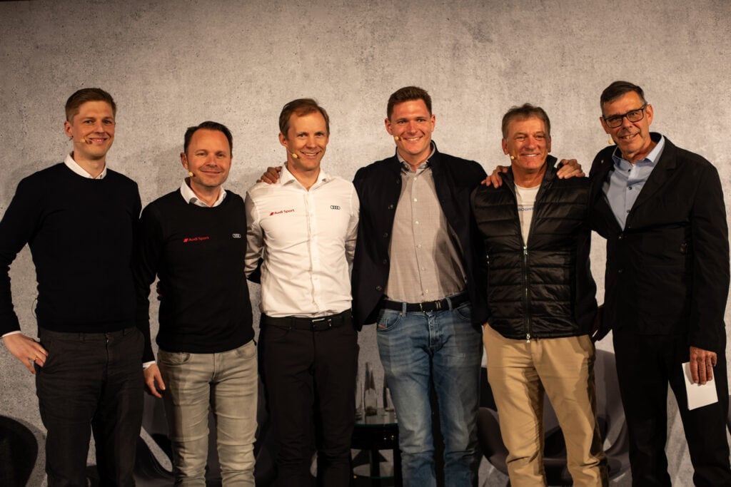 Die Gäste der Talkrunde "Performance Talk" - presented by Audi Deutschland und dem DSV