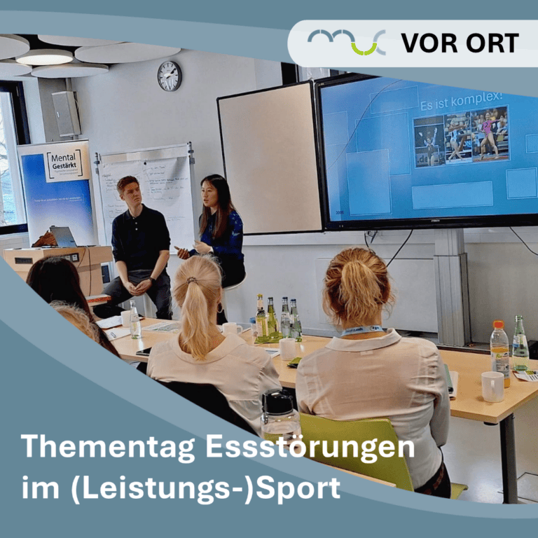 Sportpsychologe Dr. Tom Kossak und Ex-Profiturnerin Kim Bui beim Thementag 