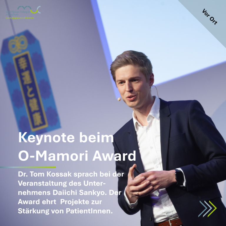 Dr. Tom Kossak hält Keynote bei der Verleihung des O-Mamori Awards von Daiichi Sankyo.