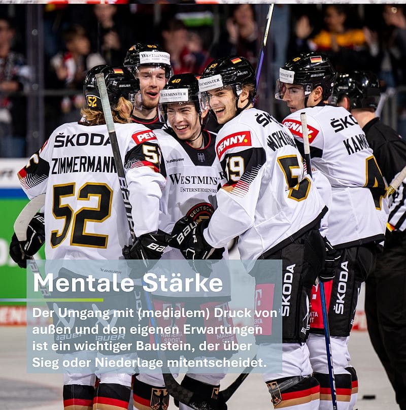 Sportpsychologe Dr. Tom Kossak bereitete die Deutsche Eishockey-Nationalmannschaft auf die WM 2024 vor.