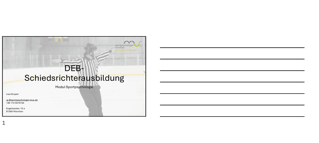 Notizzettel DEB Schiedsrichter