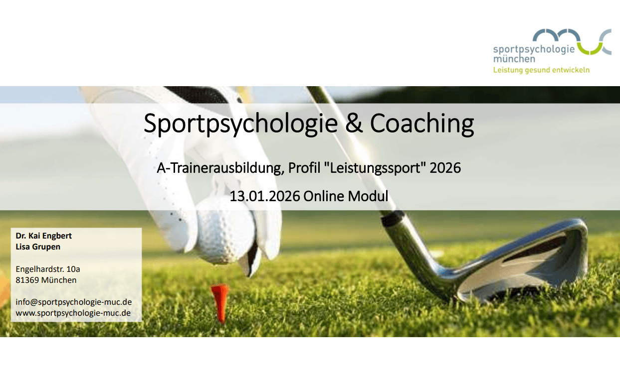 Deutscher Golf Verband e.V. / Folien Online Seminar